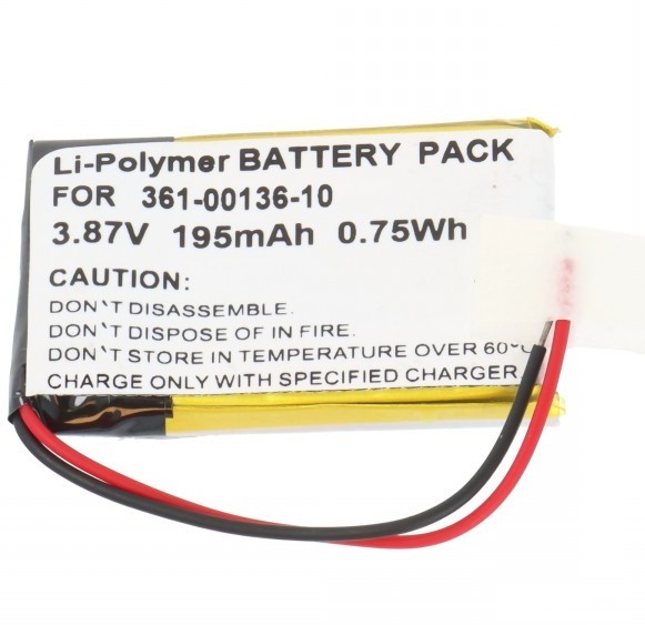 Akku für Garmin Venu SQ Music, Li-Polymer, 3,87V, 195mAh ersetzt 361-00136-10, GB-S10-292126-010H, 1ICP3/22/27