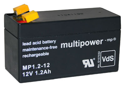 Multipower Blei-Akku MP1,2-12 Pb 12V / 1,2Ah