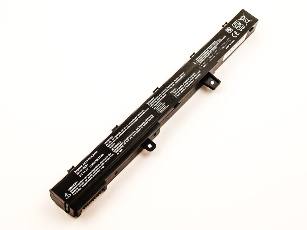 Akku für ASUS ersetzt A41N1308, YU12125-13002, A31LJ91, YU12008-13007D, 0B110-00250100, X45LI9C