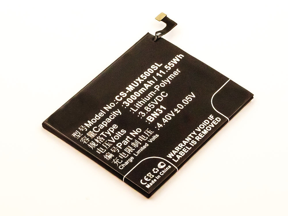 akku-fur-xiaomi-redmi-note-5a-redmi-s2-li-polymer-3-85v-31209eLI7cxfefLPNE Akku für Xiaomi Redmi Note 5A, Redmi S2, Li-Polymer, 3,85V, 3000mAh ersetzt BN31