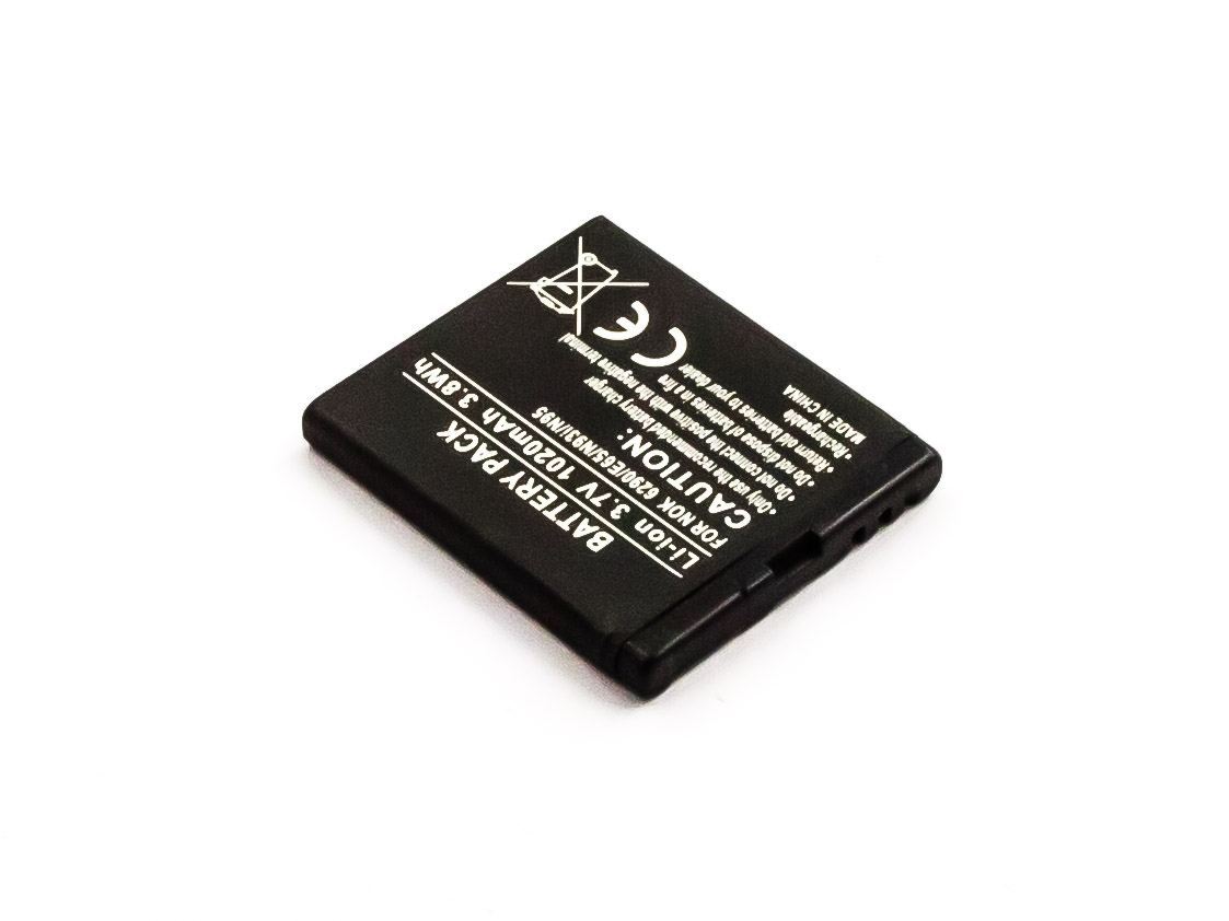 akku-fur-nokia-6290-e65-n93i-n95-li-ion-3-7v-1020mah-126427 Akku für BEA-FON S30, S31 NOKIA N96, N95, N93I, N79, N78, E65,  6290 ersetzt BL-6F, BL-5F