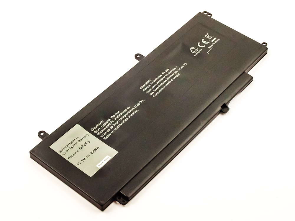 Akku für Dell ersetzt  0PXR51, 0YGR2V, D2VF9, PXR51 Li-Polymer, 11,1V, 3870mAh, 43Wh