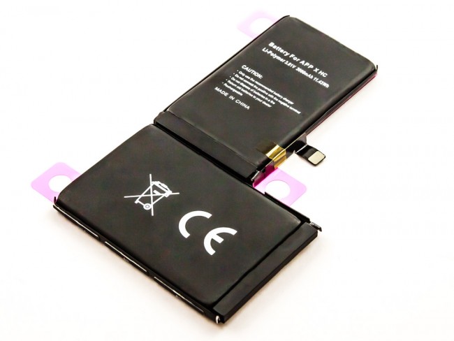 Akku für Apple iPhone X, Li-Polymer, 3,82V, 3100mAh ersetzt 616-00351