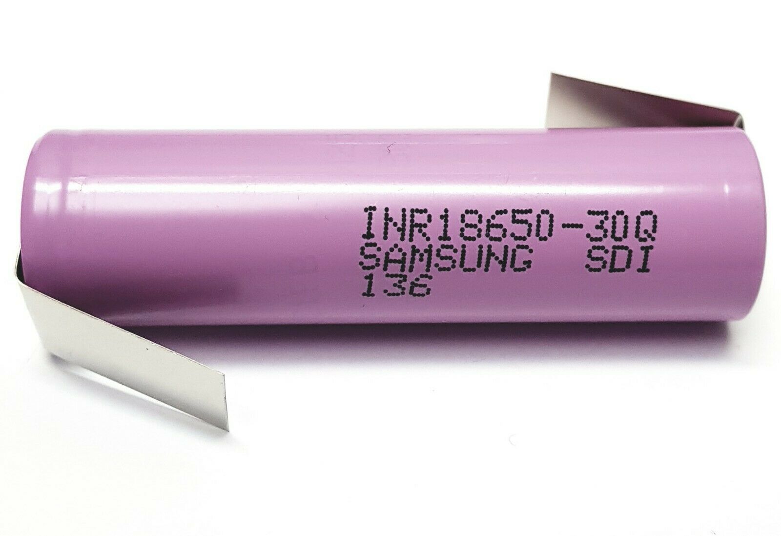 30qlz Akku Samsung INR18650 30Q 3,6 V / 3000 mAh Li-Ion Rohzelle - 15A Lötfahne Z