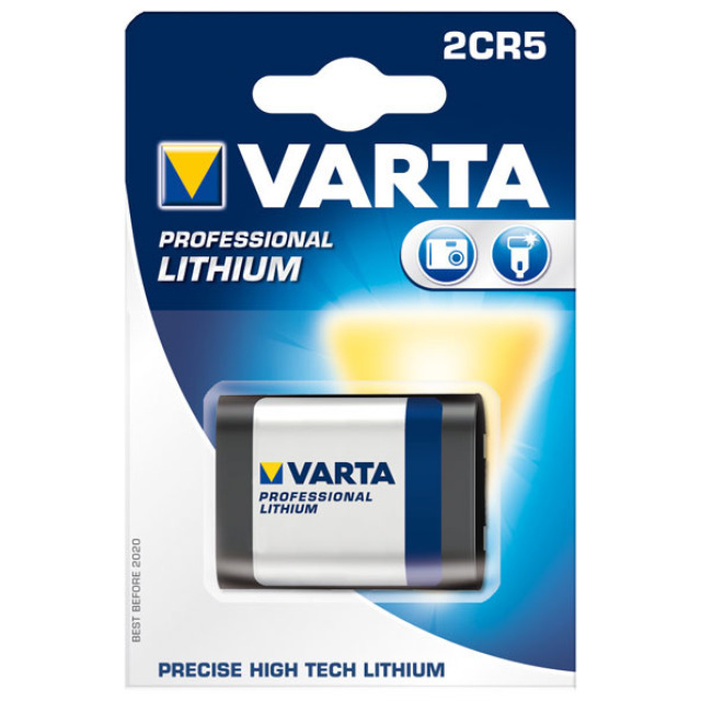 Varta Photobatterie 2CR5 Lithium 6V / 1600mAh 1er Blister