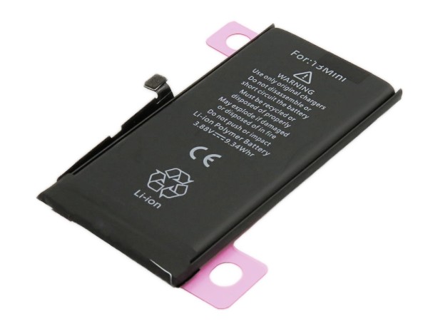 Akku passend für App iPhone 13 Mini, Li-Polymer, 3,88V, 2406mAh ersetzt A2660