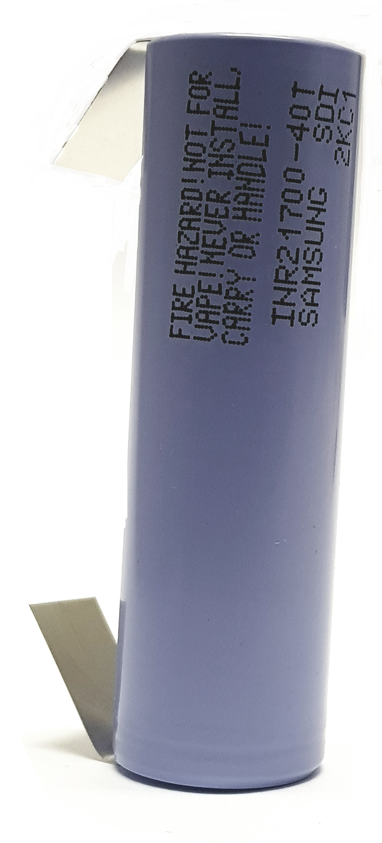 Akku Samsung INR21700-40T  4000mAh 3,6V-3,7V  max. Entladestrom 35A mit Lötfahne U Form