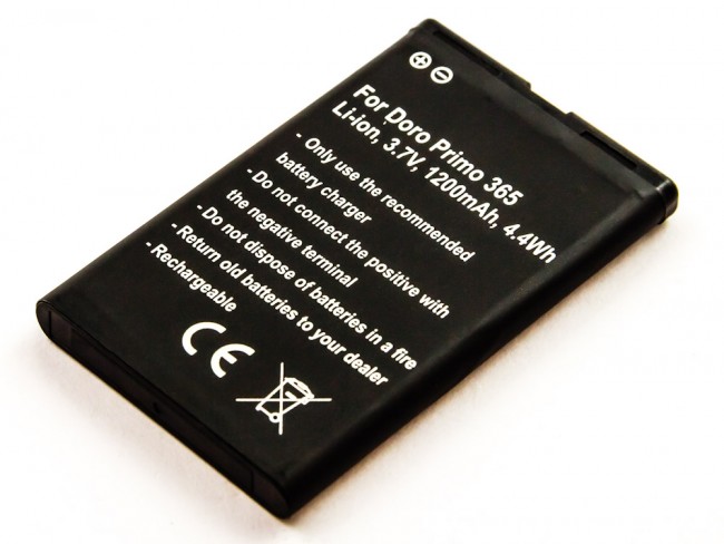 Akku DORO PRIMO 365 ersetzt RCB01
