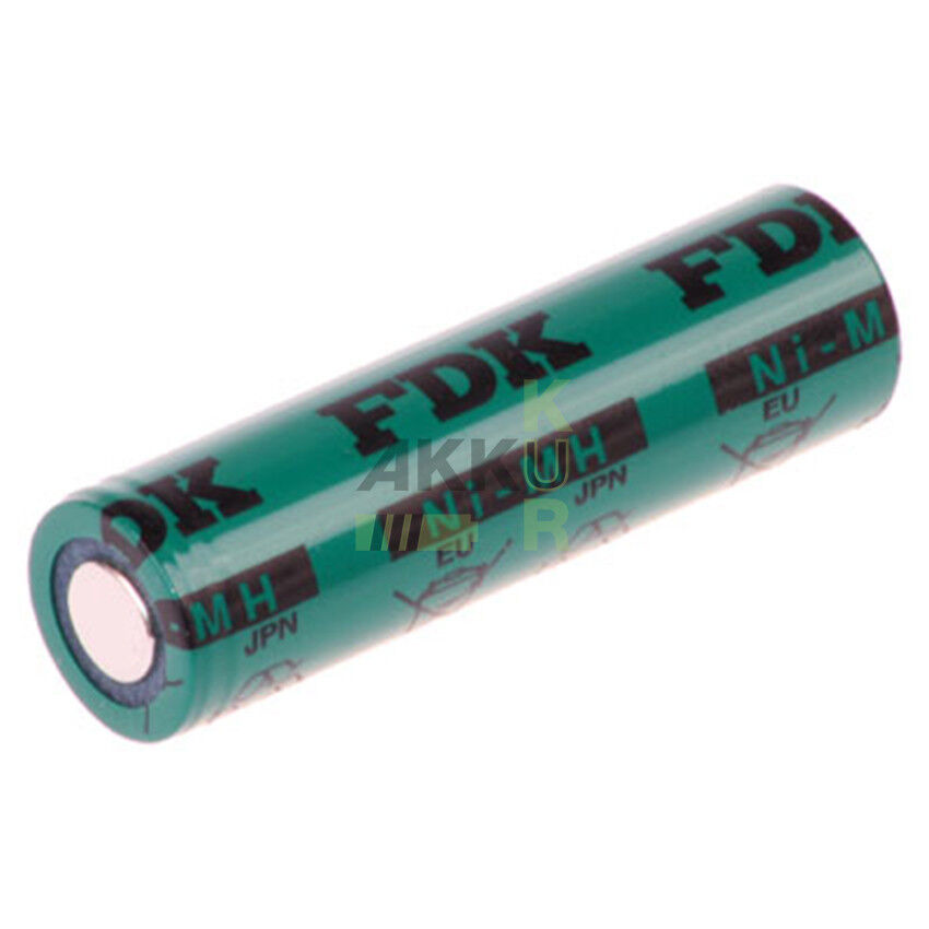 FDK Akku AA 1,2V / 1650mAh HR-AAU Ni-MH / Industrie / Flattop