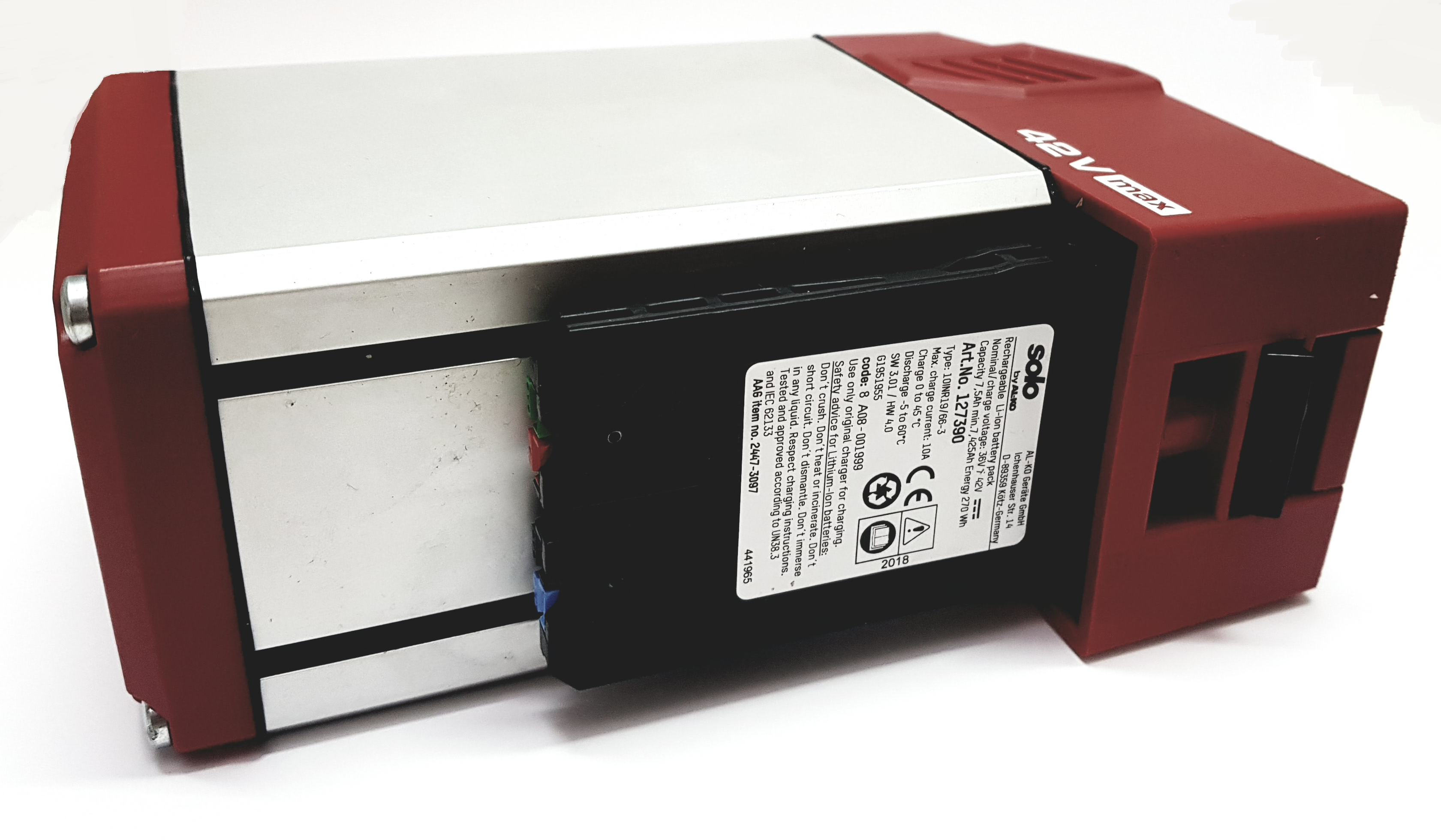 Akku-Reparatur für Solo by AL-KO 127390 / 2447-3097 – Zellentausch auf SONY VTC6 – 36V mit 9,3Ah Kapazität