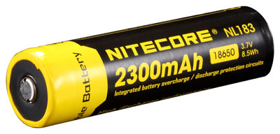 Nitecore Li-Ion Akku Typ 18650 NL1823 2300 mAh mit PCB/IC-Protection