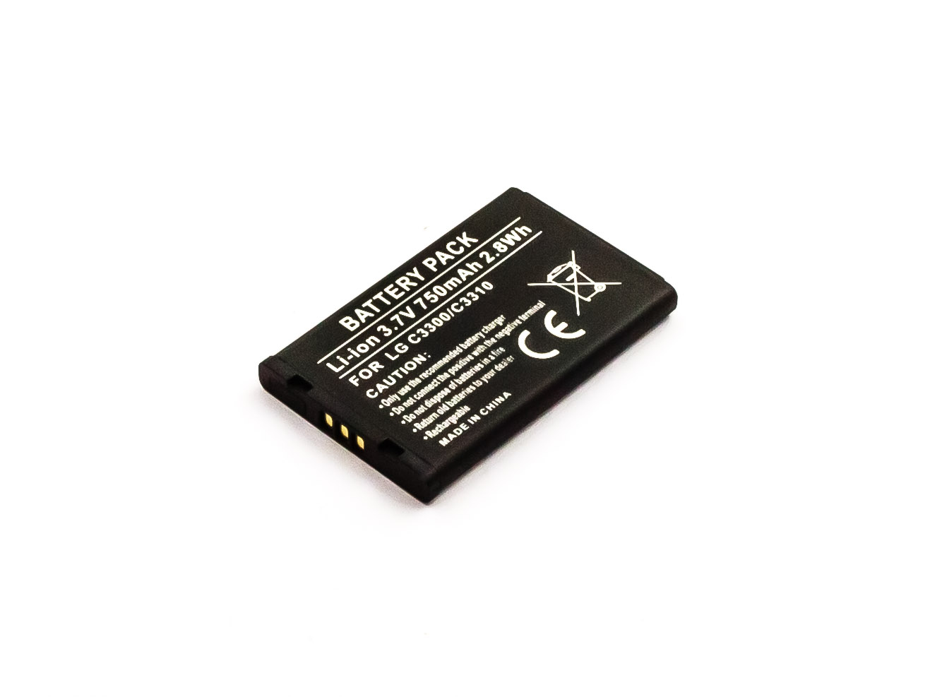 Akku für LG 672, C2000, C3300, C3310, C3320, C341i, CG225, CG300, CU320, G1600, LG 225