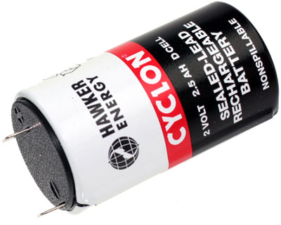 Gates Blei-Akku 2V / 2,5Ah 0810-0004 - Pb2,5-2