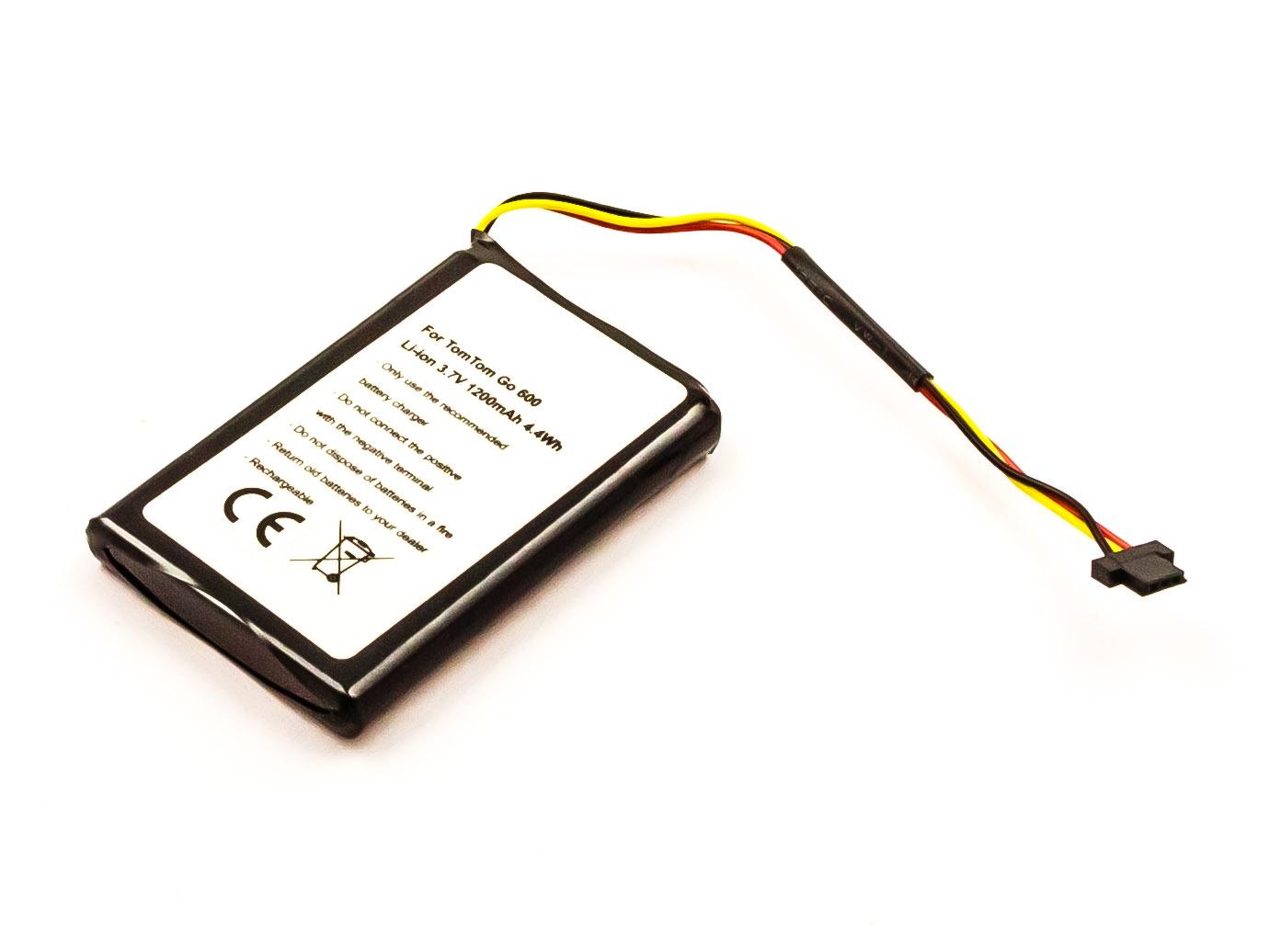 akku-fur-tomtom-go-600-li-ion-3-7v-1200mah-4-4wh-10242-900395 1200mAh Akku für TomTom GO 4FA50 / 510 / 520 / 520 WIFI 3,7V Li-Ion