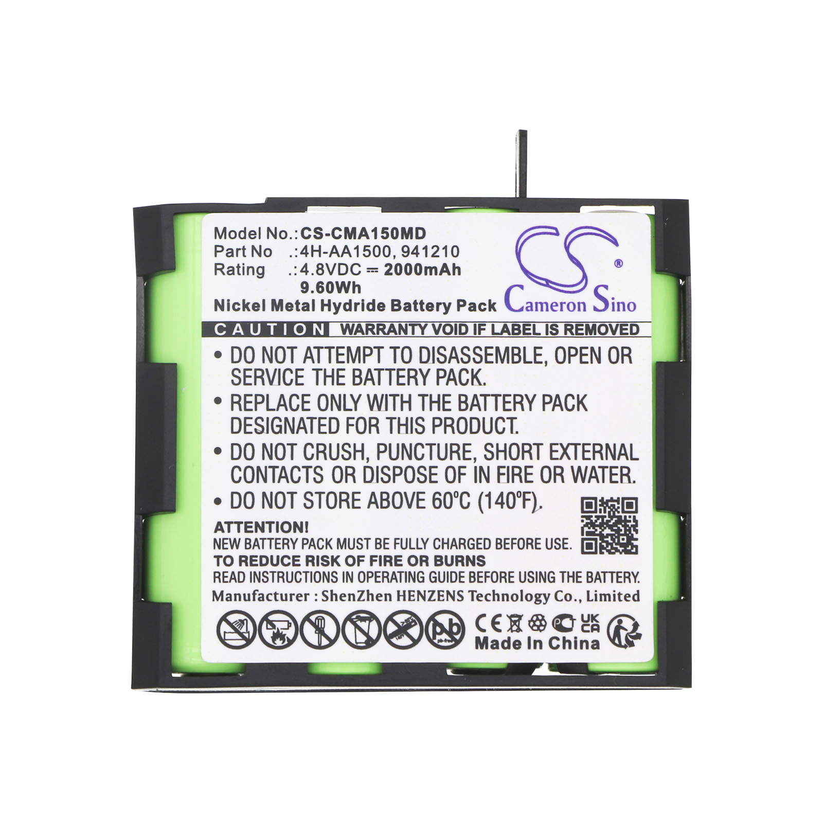 Akku für Compex / 941210 / 941213 / 4H-AA1500 / 4H-AA2000 / 2200mAh / Medizinakku