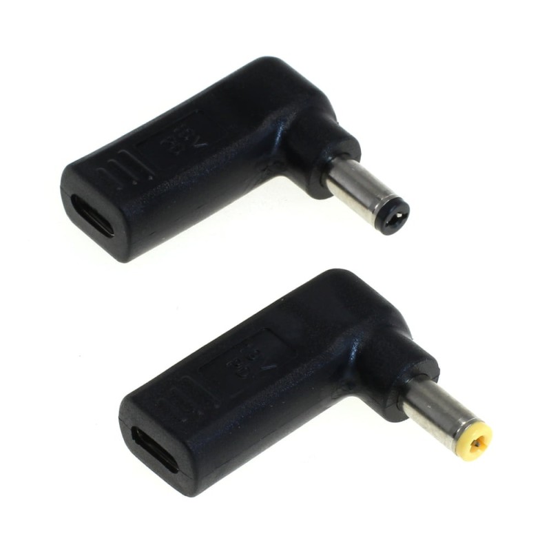 Laptop USB-C PD Ladeadapter-Set kompatibel zu ACER / HP / TOSHIBA - 19V (5.5*2.5mm / 5.5*2.1mm)