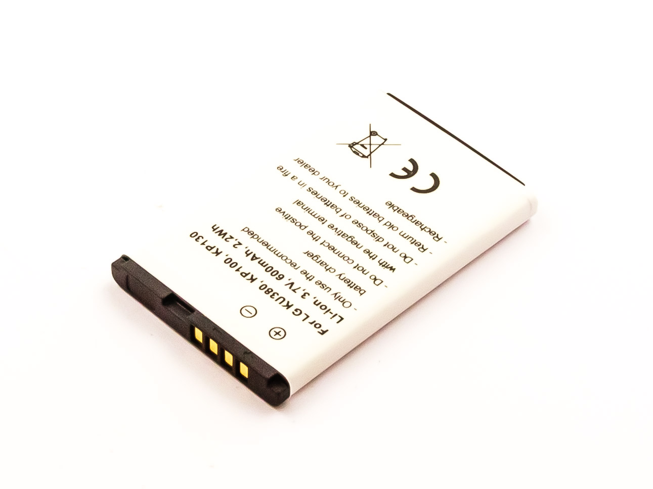 akku-fur-lg-ku380-kp100-kp130-li-ion-3-7v-600mah-2-2wh-302620 Akku für LG KU380, KP215 SCORPIUS, KP210 ARIES, KP130, KP106 RUBY, wieLGIP-430A, SBPL0093301 10567