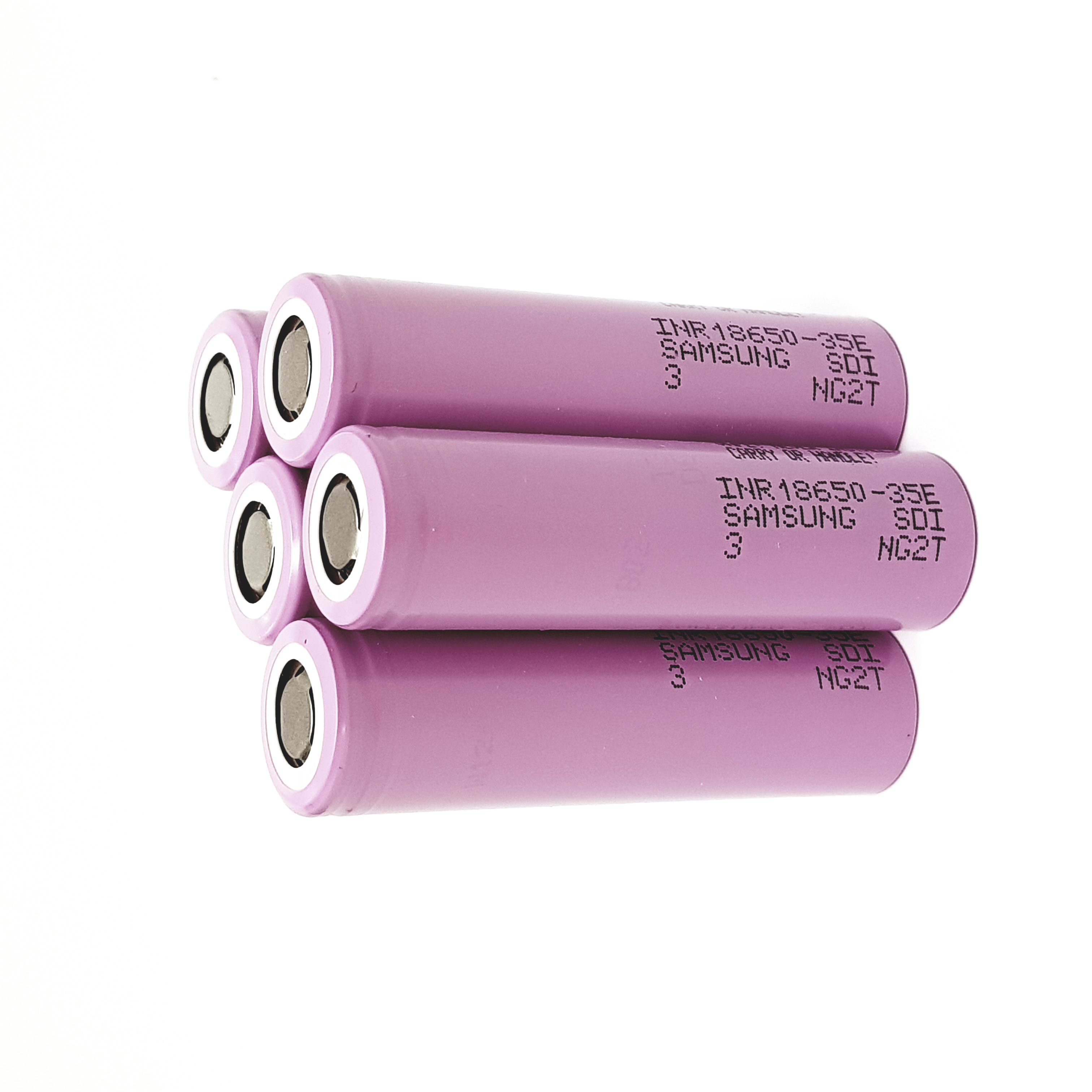 5 x Akku Samsung INR18650 35E 3,7 V / 3450 mAh 3C / 10,5A 3,7V Li-ion