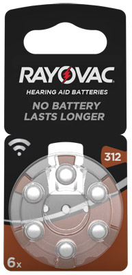 RAYOVAC  Hörgerätebatterie HA312 Hearing Aid, Acoustic