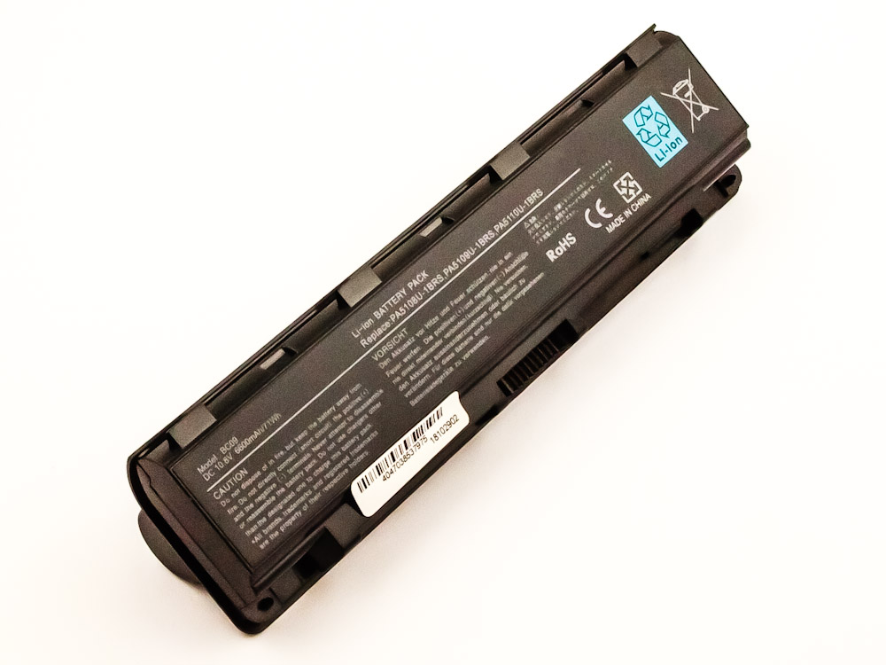 Akku für TOSHIBA ersetzt PA5109U-1BRS,  PA5108U-1BRS, PABAS272, PABAS271, PA5110U-1BRS