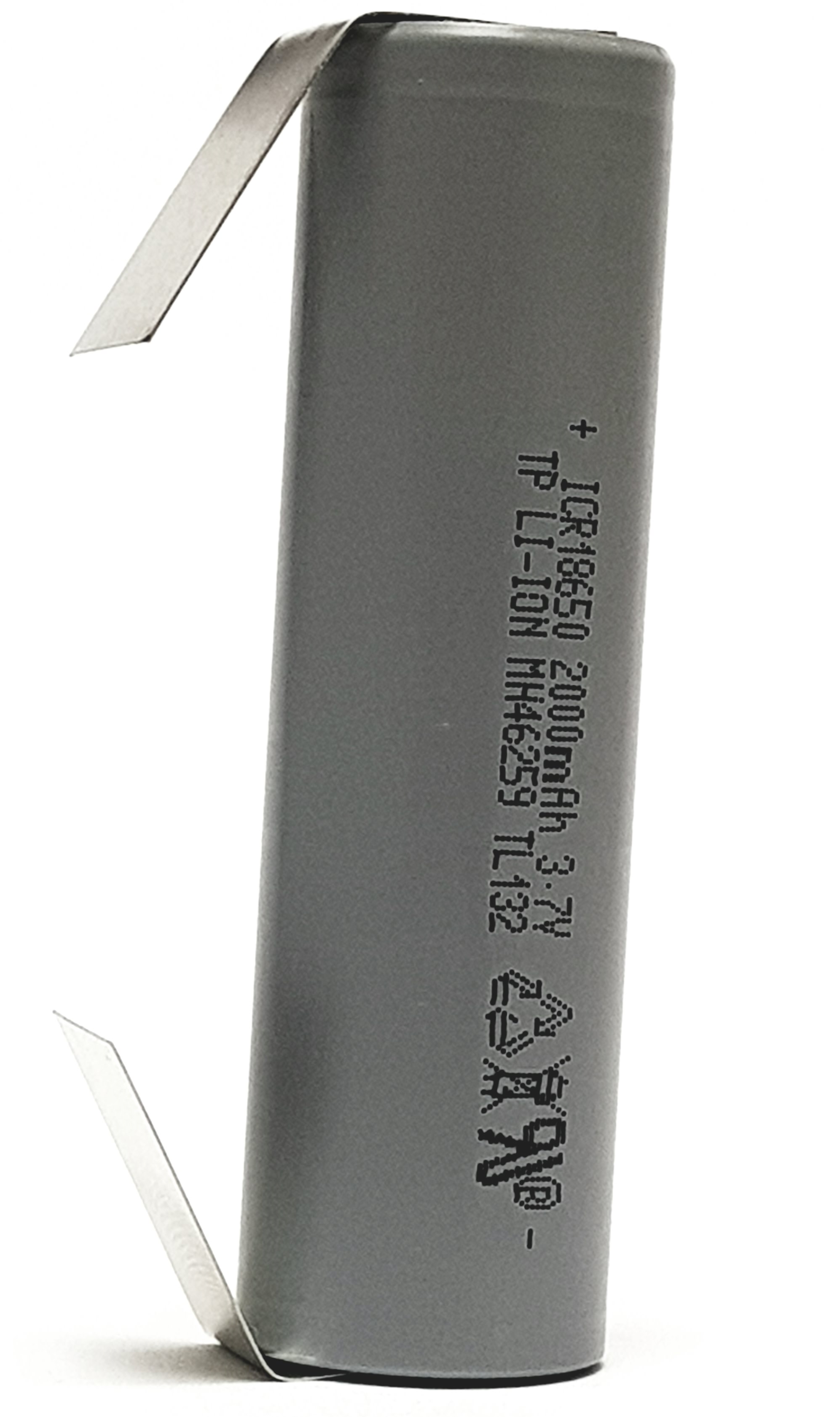 18650 Akku TerraE INR18650-20P 3,7V / 2000mAh Max. Entladestrom 30A mit Lötfahne U