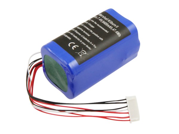 Akku für Kilburn 2, Kilburn 2 V2, Kilburn II, Kilburn II V2 ersetzt  7252-XML-SP, C196A1, TF18650-3200-4S2PA Li-ion, 7,4V, 6400mAh