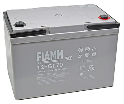 138252 Fiamm Blei-Akku 12FGL70 Pb 12V / 70Ah 10-Jahresbatterie M6