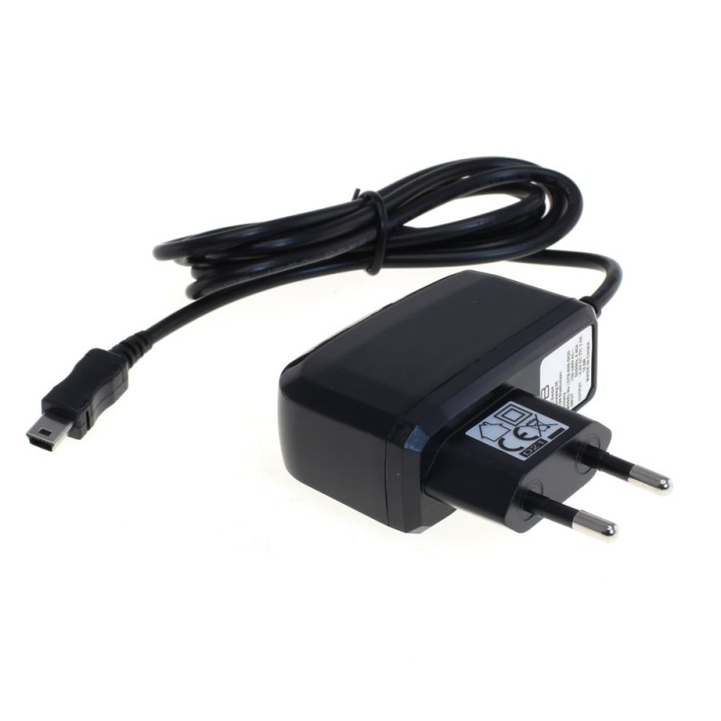 Ladegerät Mini-USB / 5V / 2A / 10W / 100-240V / 1,10m / schwarz
