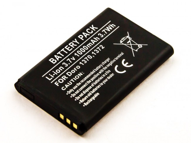 Akku für  Doro 1370, 1372 1370, 1372, 2404, 6040, 6060 DBO-1000A