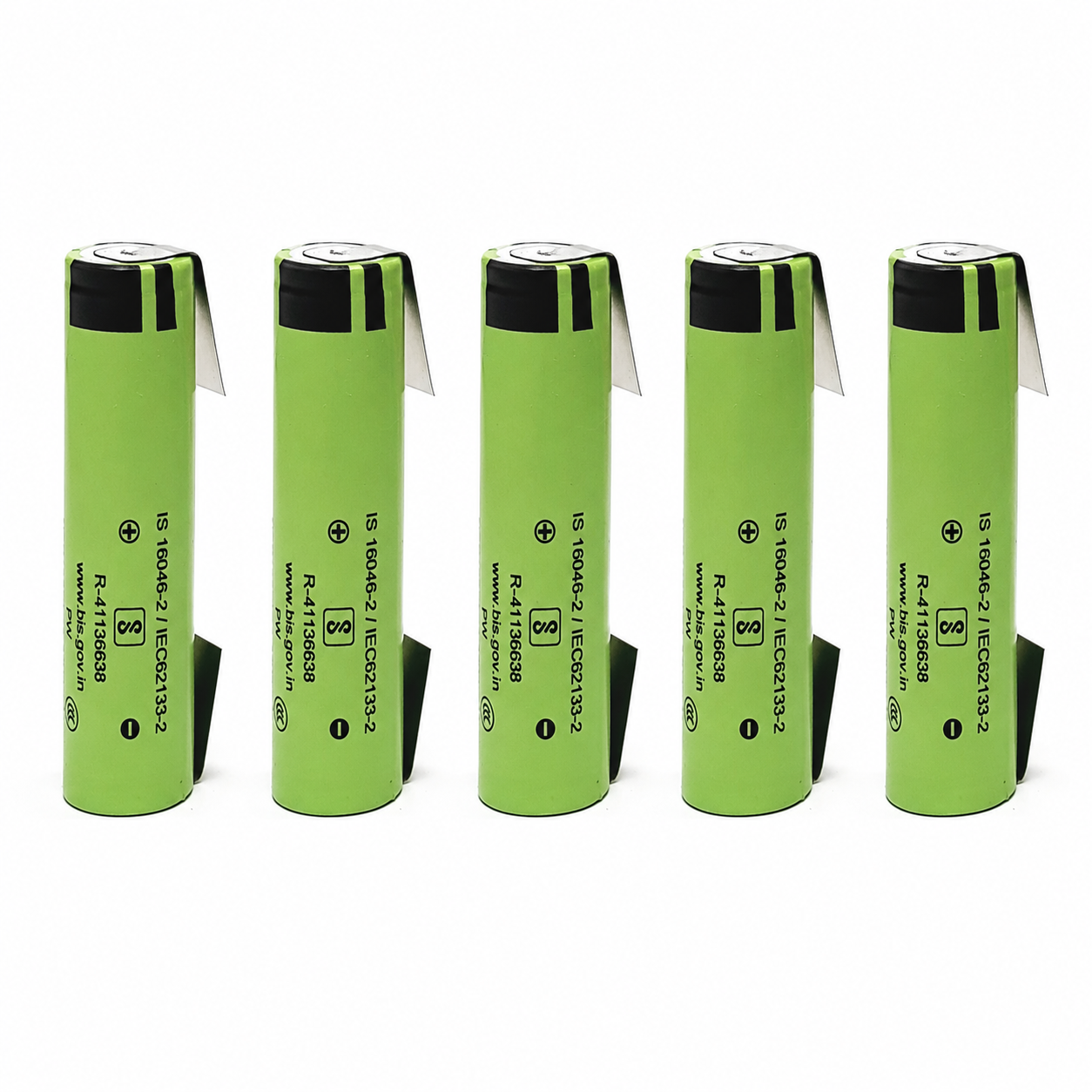 5 x Akku  Panasonic 18650 NCR18650GA  mit U-Form Lötfahne 3,6V 3,7V 3450mAh 18650 Li-Ion / Alternative zu Samsung 35E