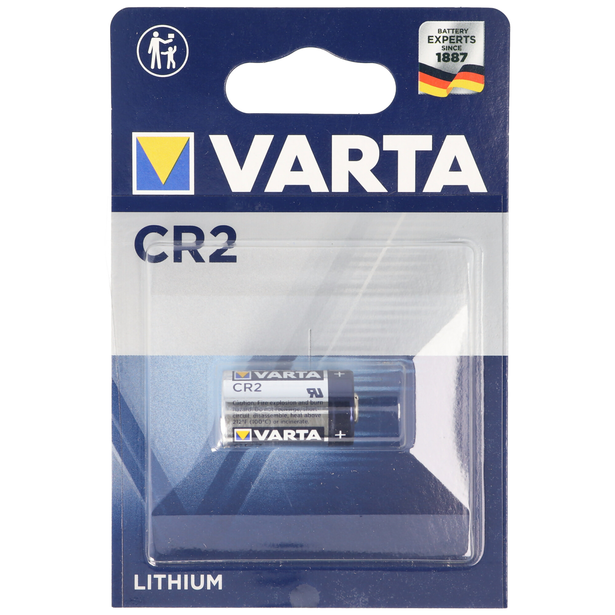 Varta CR2 Fotobatterie / 6206 / 5046LC / CR-2 / CR2EP / 3V / Lithium / nicht wiederaufladbar