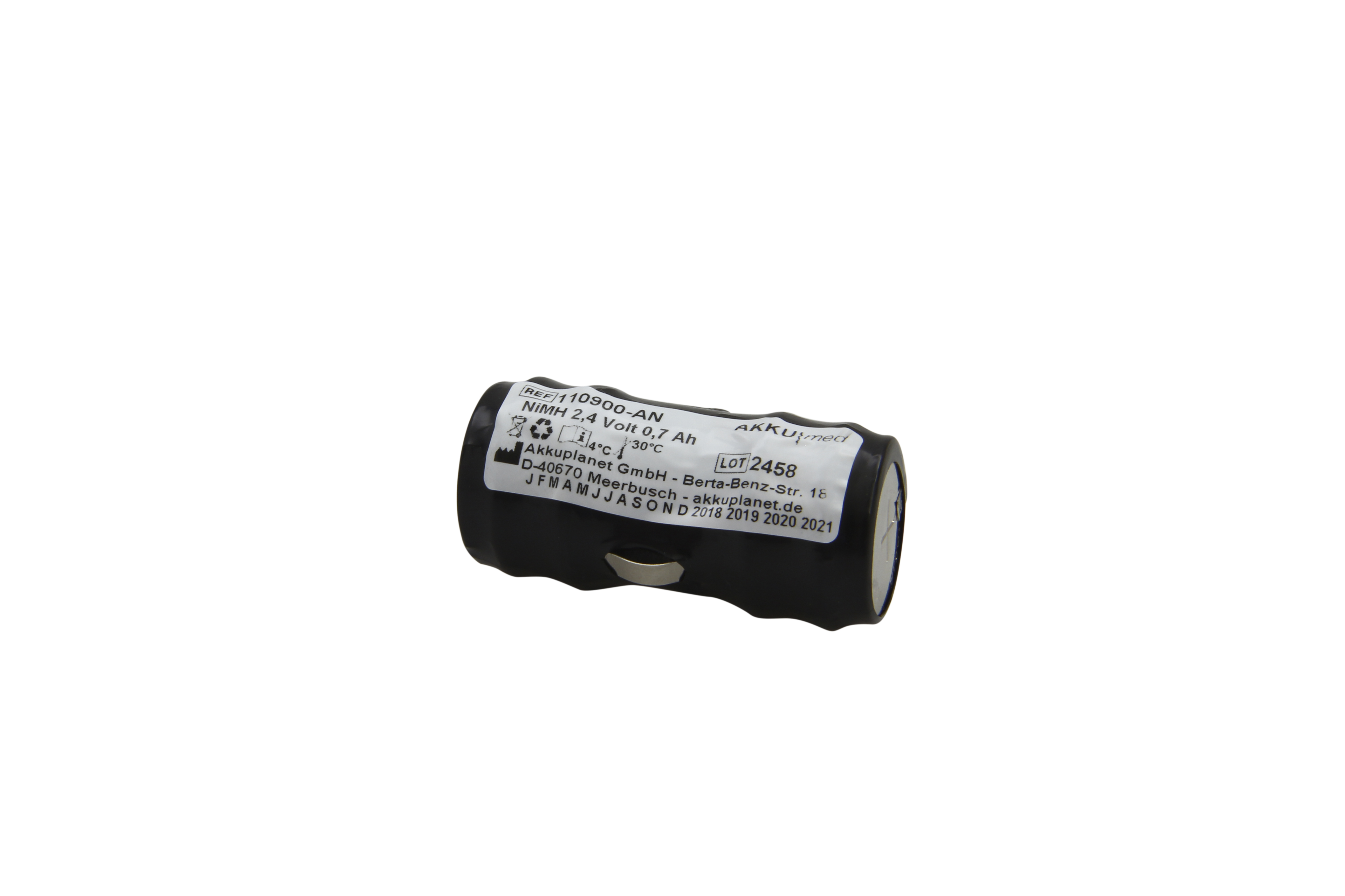 Akku passend für Heine S2Z - X0199333 2,4V 600mAh