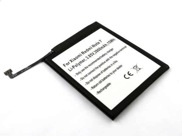 Akku für  Xiaomi Redmi Note 7 ersetzt BN4A Li-Polymer, 3,85V, 3900mAh  Akku für  Xiaomi Redmi Note 7 ersetzt BN4A Li-Polymer, 3,85V, 3900mAh