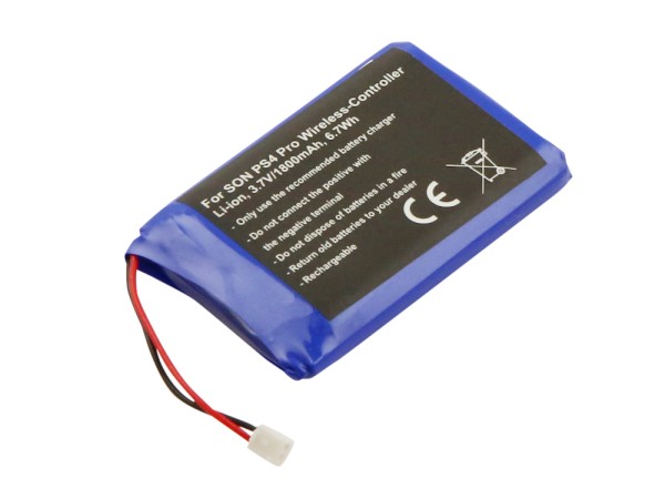 Akku für SONY  PS4 Pro Wireless-Controller ersetzt LIP1522 – spätere Version (Stecker) Li-ion, 3,7V, 1800mAh Akku für SONY  PS4 Pro Wireless-Controller ersetzt LIP1522 – spätere Version (Stecker) Li-ion, 3,7V, 1800mAh