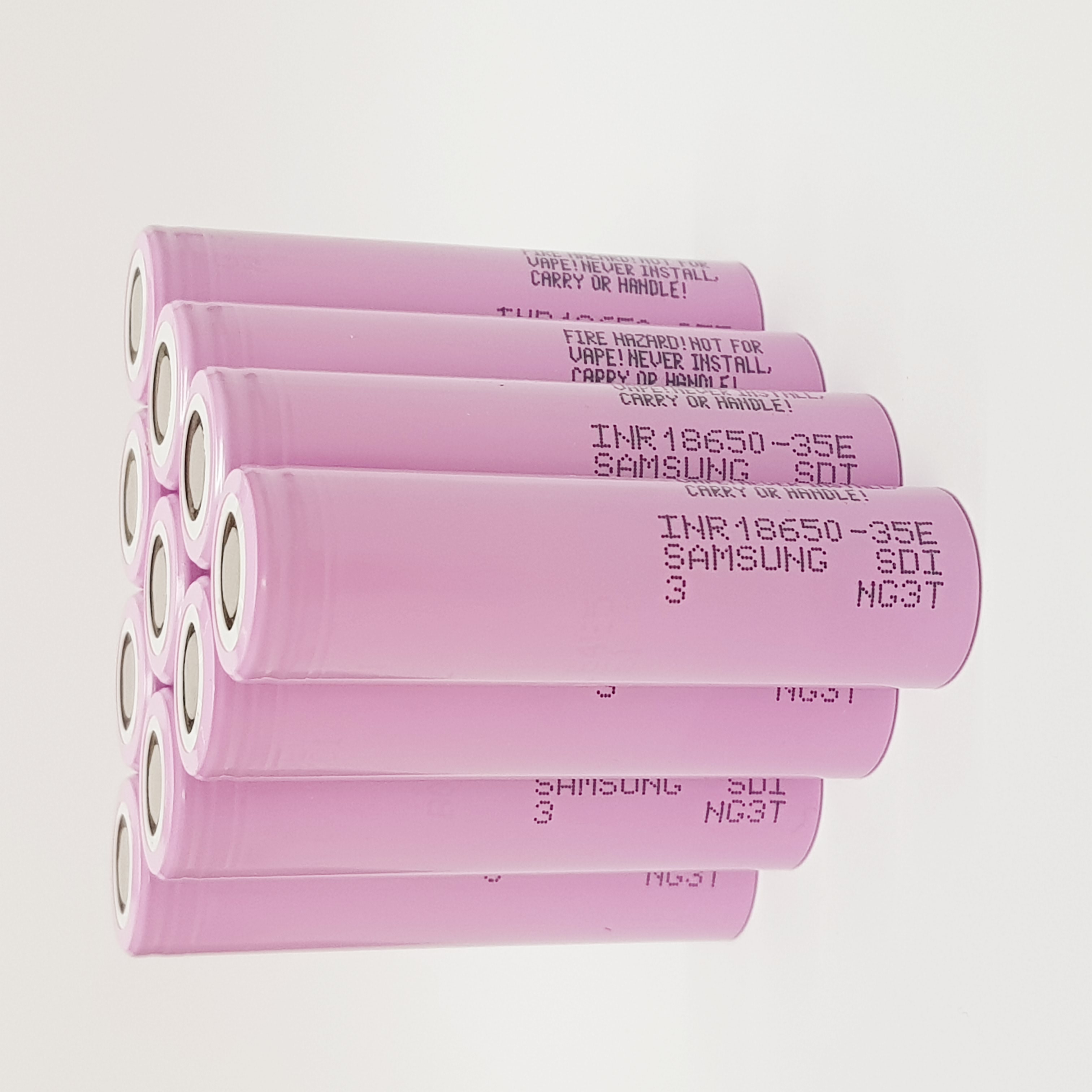 10 X Akku 3,7V Li-ion 18650 Samsung INR18650-35E / 3,7 V / 3500mAh / Li-ion 3C / 10,5A  10 X Akku 3,7V Li-ion 18650 Samsung INR18650-35E / 3,7 V / 3500mAh / Li-ion 3C / 10,5A