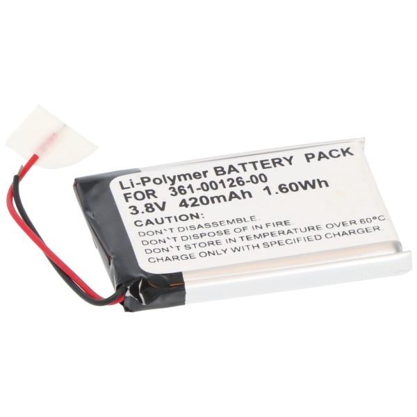 Akku für Garmin Fenix 6X, tactix Delta Solar Li-Polymer, 3,8V, 420mAh ersetzt 361-00126-00, 070-8611-2051, 1ICP5/25/35