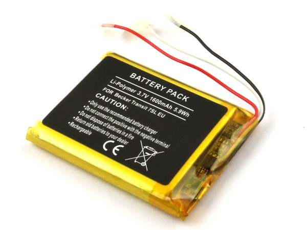 Akku für Becker Transit  7SL EU ersetzt EU554751P, Y16GCGAA1  Li-Polymer, 3,7V, 1600mAh Akku für Becker Transit  7SL EU ersetzt EU554751P, Y16GCGAA1  Li-Polymer, 3,7V, 1600mAh