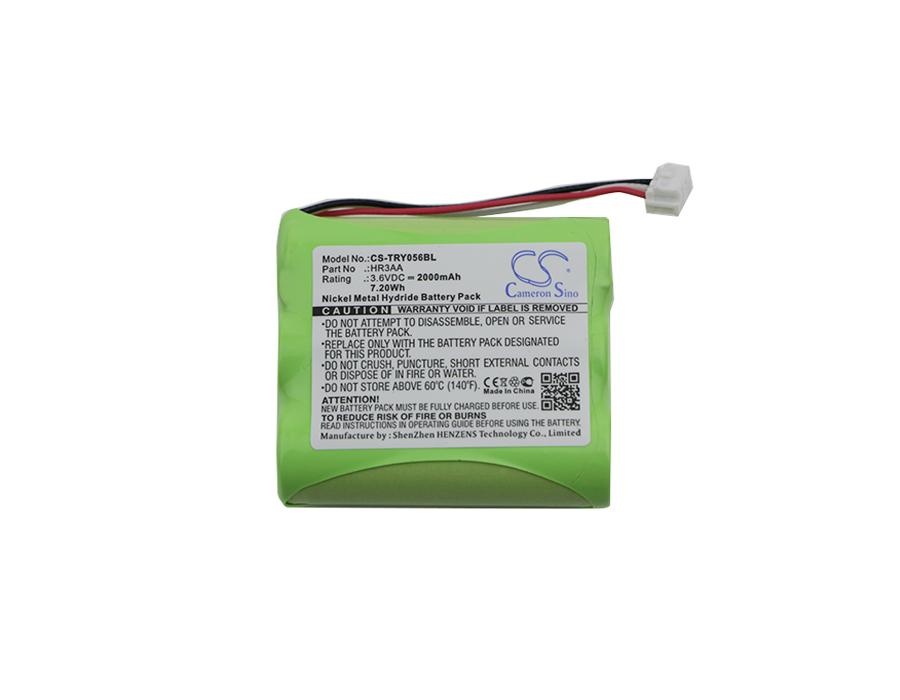 Akku für Tyro TY 55.00.56 / HR3AA / 3,6V / 2000mAh / NiMH
