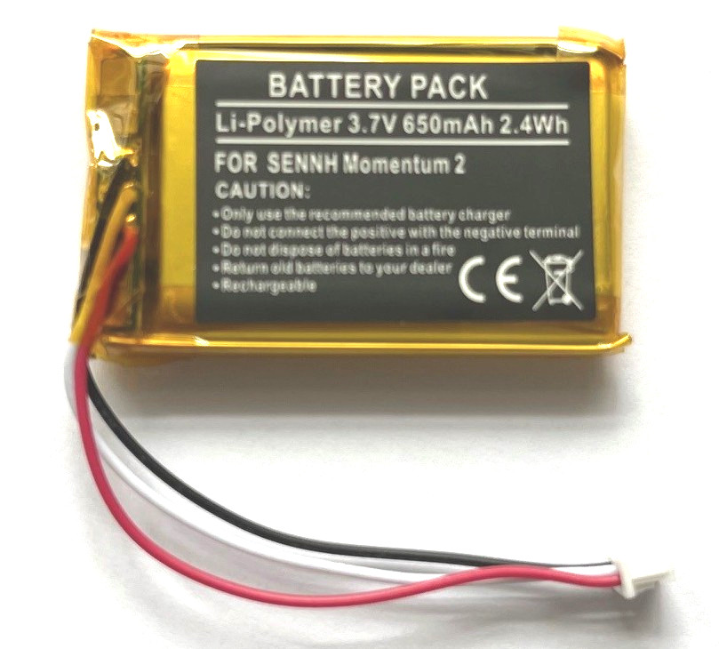 Ersatzakku für Sennheiser Momentum 2 – CP-SN40 Li-Polymer 650mAh Kopfhörer Akku