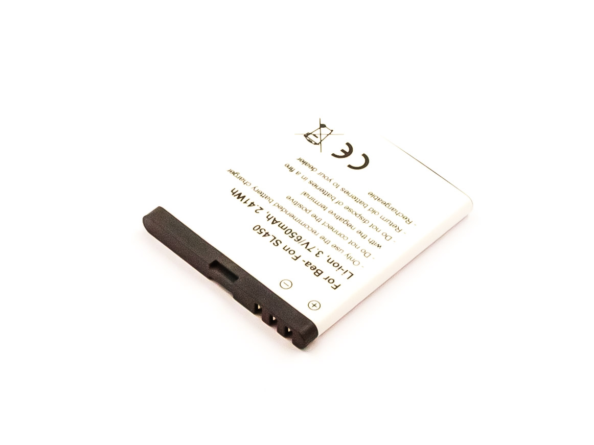 akku-fur-bea-fon-sl450-sl560-11846-10409 Akku als Ersatz für Bea-Fon SL560/SL450 - 650mAh 3,7V Li-Ion