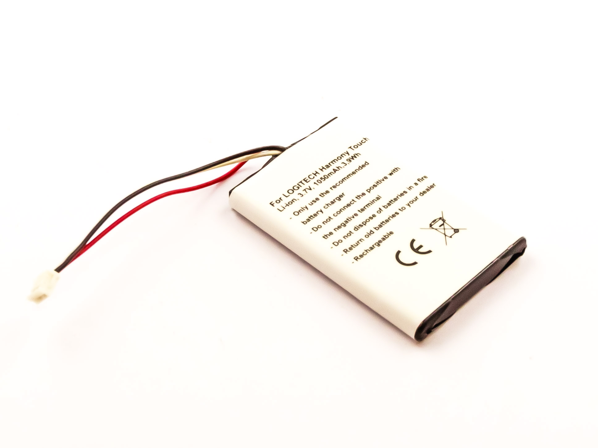 akku-fur-logitech-harmony-touch-li-ion-3-7v-1050mah-3-9wh-900537 Akku für LOGITECH HARMONY ULTIMATE, TOUCH, 915-000198 ersetzt 533-000084, 1209