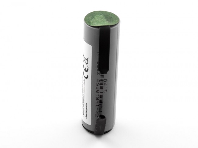 31268_p2 18650 Akku Li-ion, 3,7V, 2600mAh, 9,6Wh mit Lötfahne U - Form