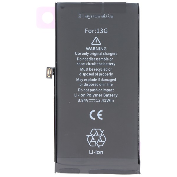 Akku für Apple  iPhone 13 Li-Polymer, 3,84V, 3227mAh ersetzt  A2655 diagnostizierbar Akku für Apple  iPhone 13 Li-Polymer, 3,84V, 3227mAh ersetzt  A2655 diagnostizierbar