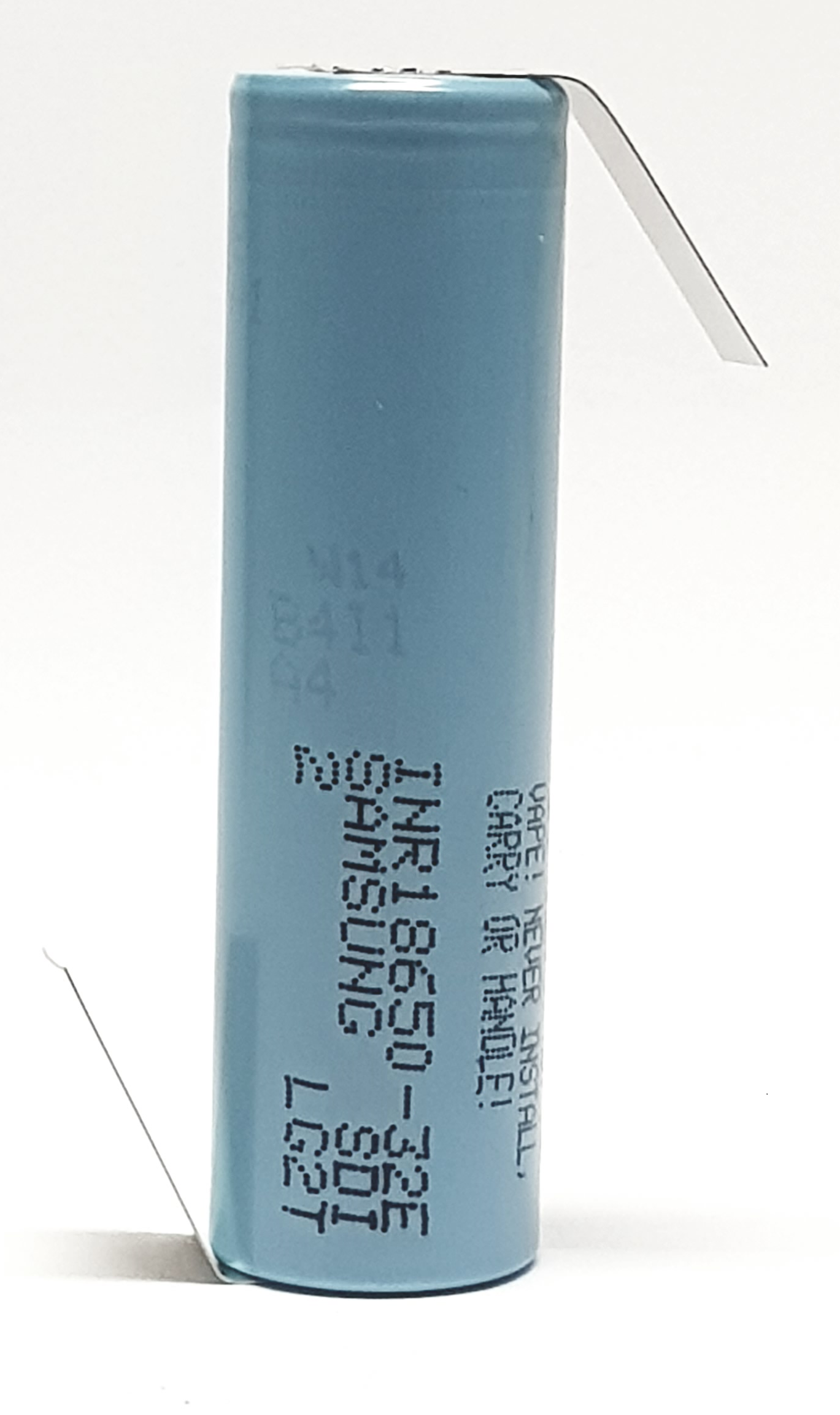 Akku Samsung INR 18650 -32E 3,7V 3200mAh max. Entladestrom 9,6Ah mit Lötfahne Z Form