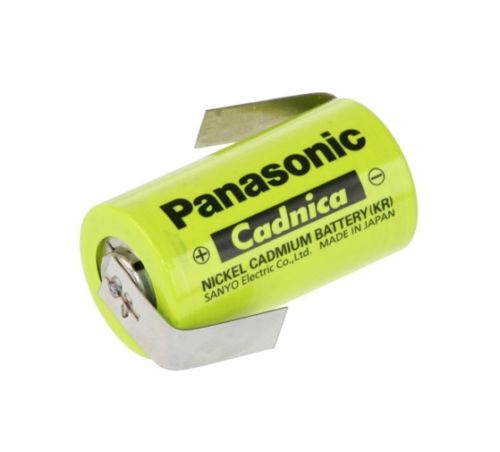 Akku PANASONIC Cadnica Sub-C 1, 2V / 1700mAh / N-1700SCR Ni-Cd Lötfahne Z Form