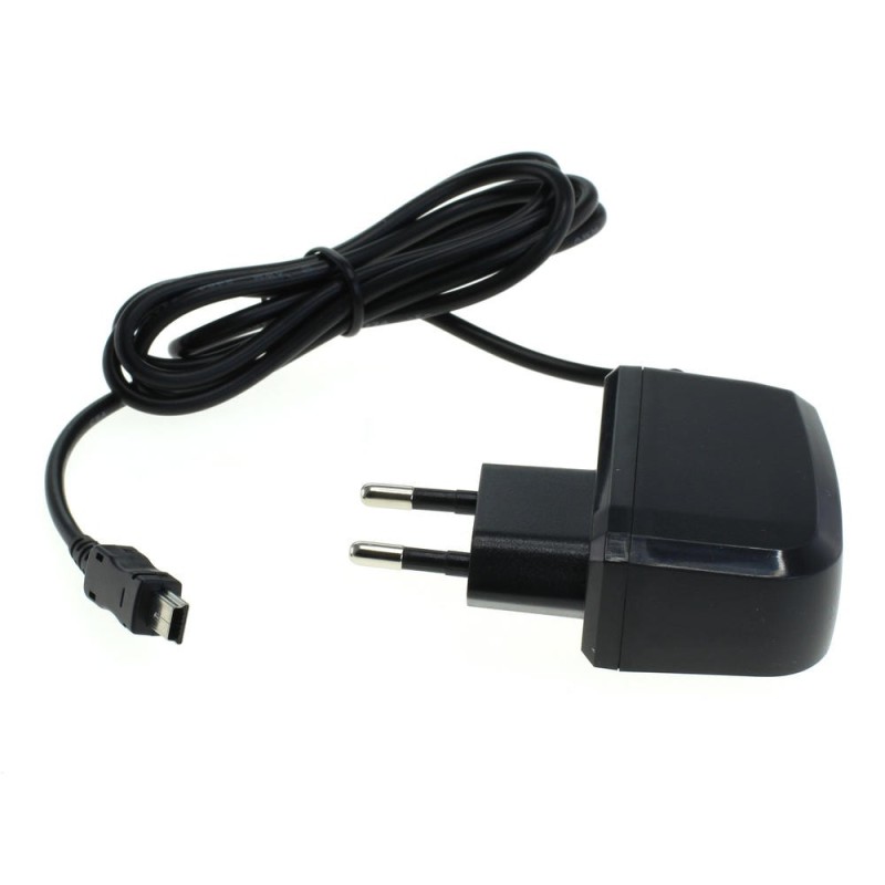 Ladegerät Mini-USB / 5V / 1A / 5W / 100-240V / 1,10m / schwarz