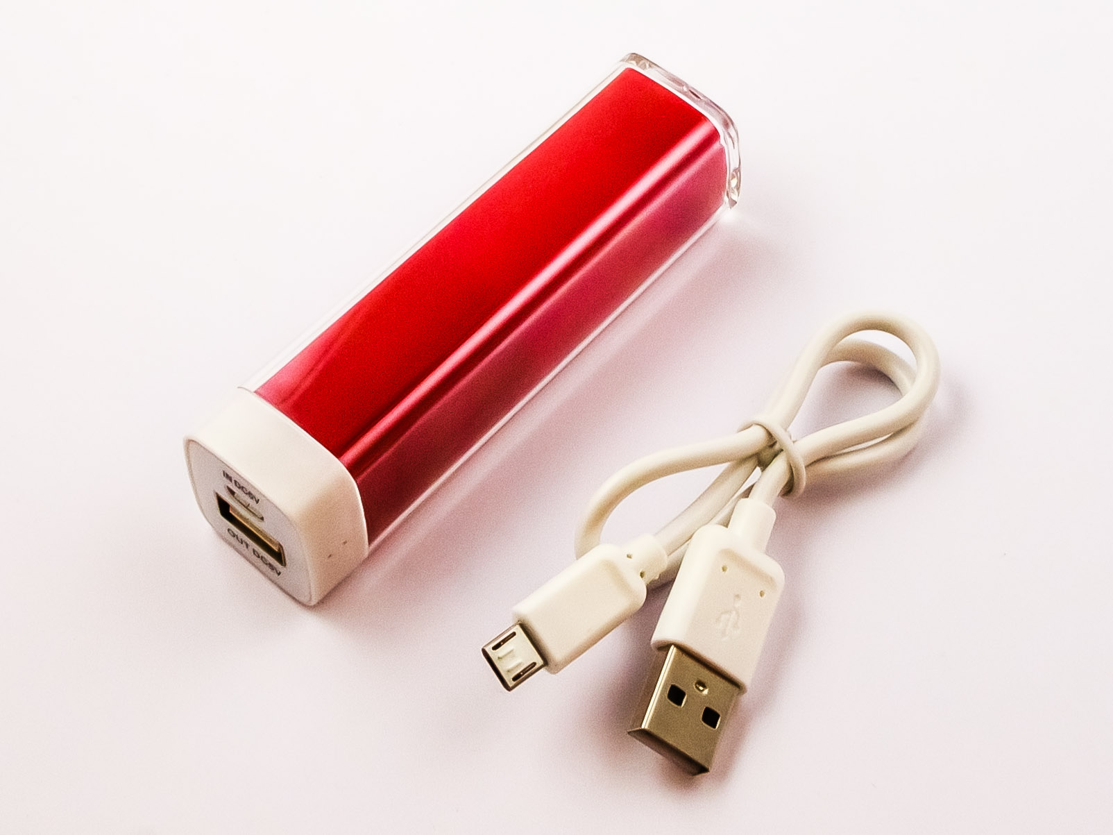 Powerbank, Li-ion, 2200mAh, 8,2Wh, Rot