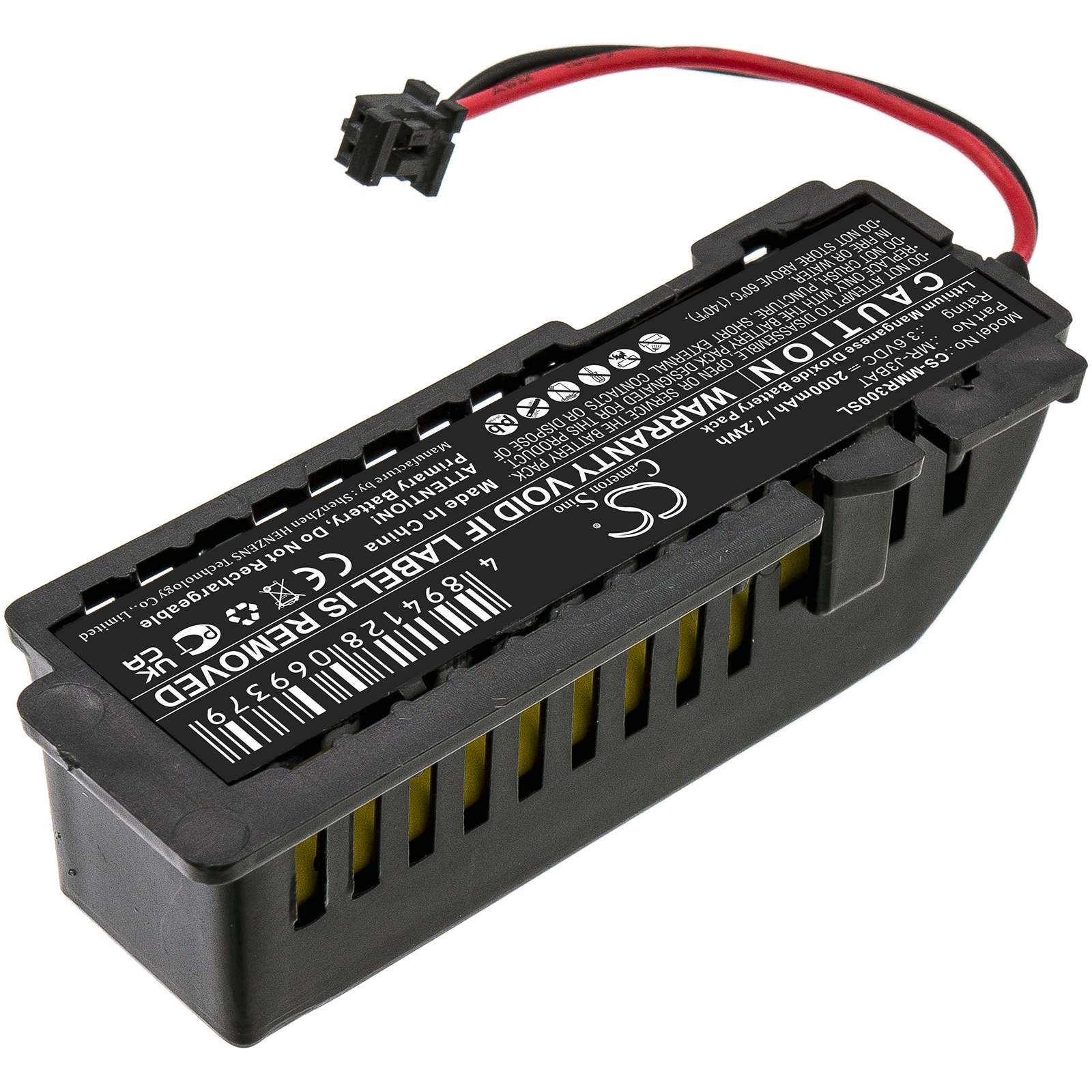 Backup Batterie für Mitsubishi MR-J3BAT / ER6VC119A/B / 3,6V / 2000mAh / LiSOCl2 / nicht wiederaufladbar