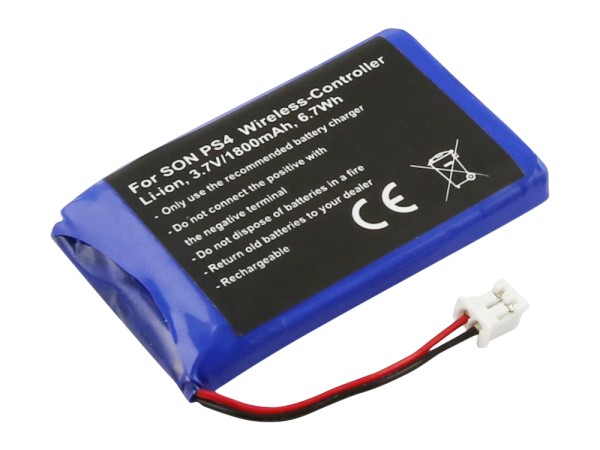 Akku für SONY PS4 Wireless-Controller,  CUH-ZCT1E ersetzt LIP1522  Li-ion, 3,7V, 1800mAh, Akku für SONY PS4 Wireless-Controller,  CUH-ZCT1E ersetzt LIP1522  Li-ion, 3,7V, 1800mAh,