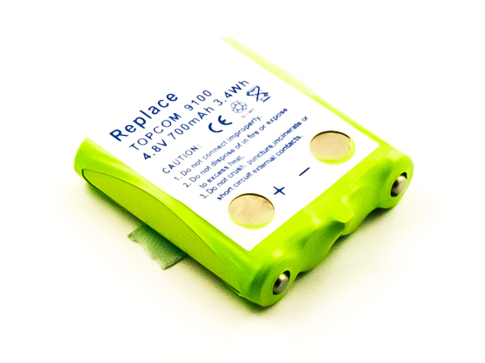 akku-fur-topcom-9100-nimh-4-8v-700mah-15761-36435 Akku  für Topcom 9100, NiMH, 4,8V, 700mAh, 3,4Wh Funk